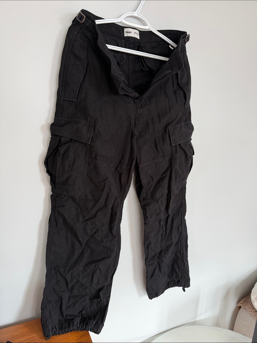 TNA Black Women’s Cargo Pants with Utility Pockets